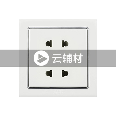 AN222 二位二级扁平两用带开关插座10A