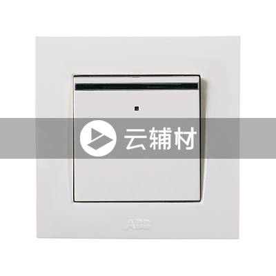 AU16153-WW 一位单控带装饰线带灯开关 10AX