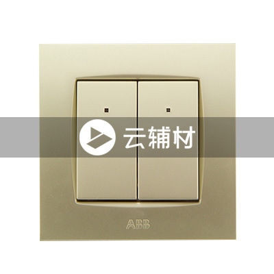 AU13653-PGPG 二位双控带灯开关10AX
