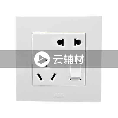 AU22553-WW 二位二、三级带开关插座10A