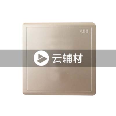 AQ504-CG单连空白面板，金色