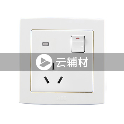 AL236一位三极带开关带灯插座 16A