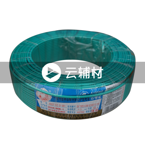 武汉二厂WDZC-BYJ4.0^电线 绿 100米