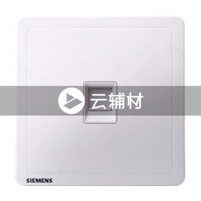 西门子致琦雅白一位电脑插座CAT5E