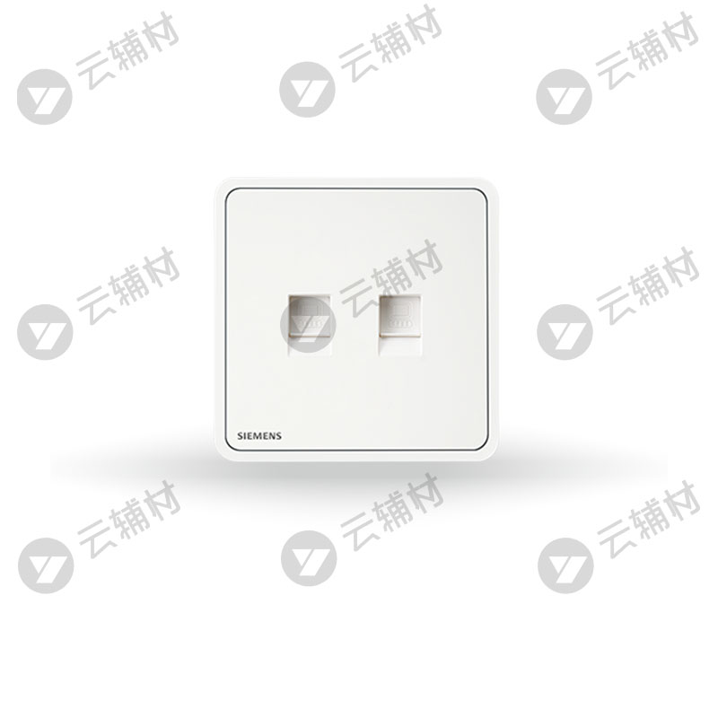 西门子睿绎辰曦白二位电脑插座(超5类)