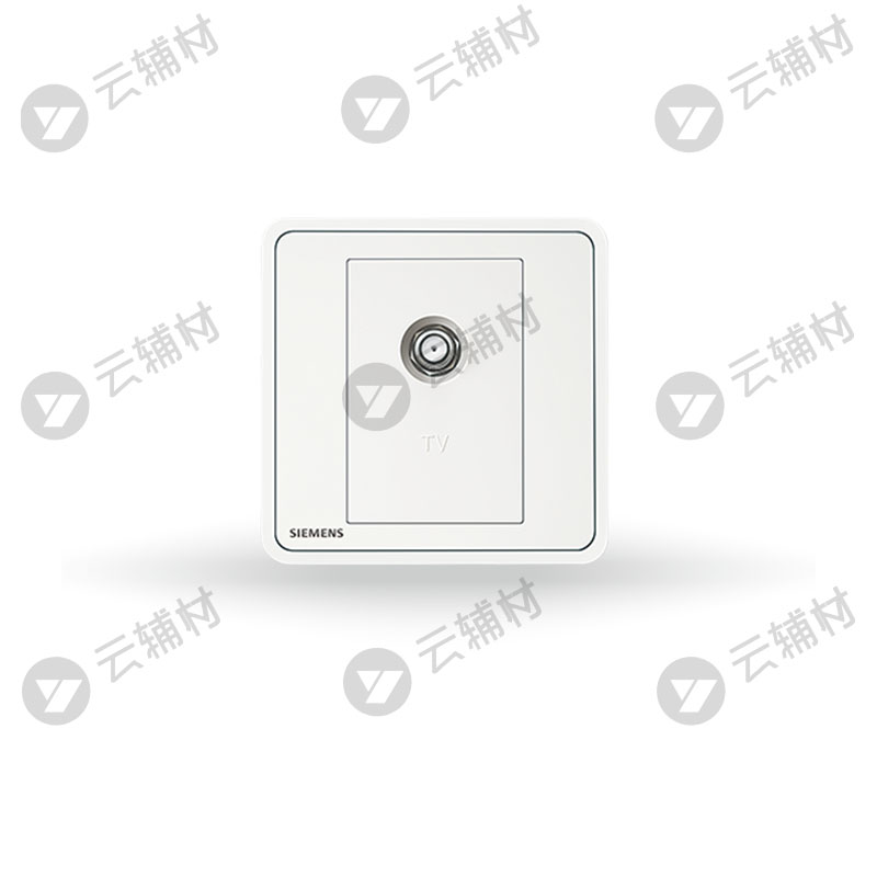 西门子睿绎辰曦白一位宽频带一分支电视插座