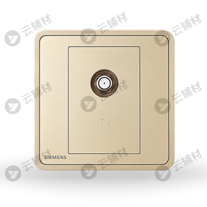 西门子睿绎日曜金一位宽频电视插座